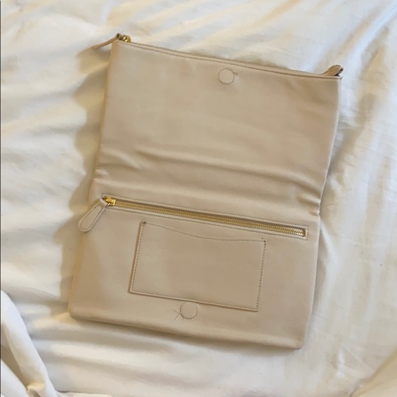 Nude clutch with long strap. - Picture 3 of 3